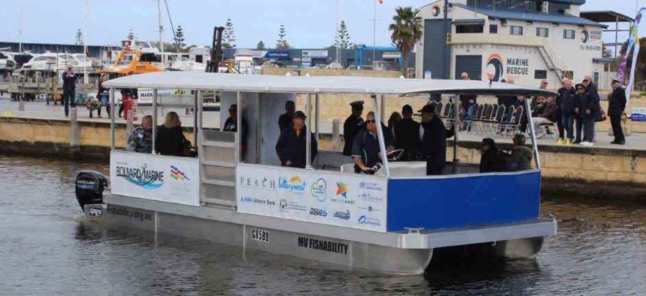 Fishability Mandurah's new pontoon "MV Fishability" - August 2021