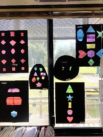 Stained Glass Works by 3 students 2022